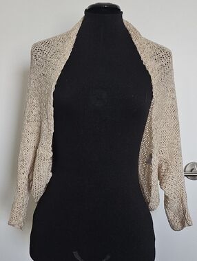 Rienda Gyaru Slouchy Batwing Bolero Dolman Knit Cardigan